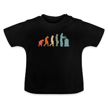 Bildhauer Handwerker Steinbildhauer Grabsteine - Baby Bio-T-Shirt mit Rundhals - Schwarz - Vorne