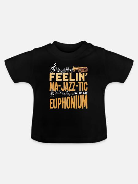 Euphonium Euphoniumspieler Blechbläser Euphonist - Baby Bio-T-Shirt mit Rundhals - Schwarz