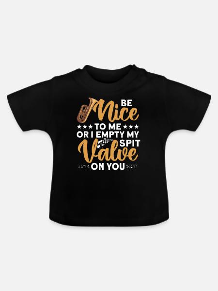 Euphonium Euphoniumspieler Blechbläser Euphonist - Baby Bio-T-Shirt mit Rundhals - Schwarz