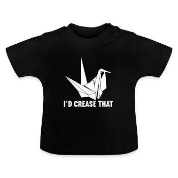 Origami - T-shirt bio col rond Bébé - noir - Devant