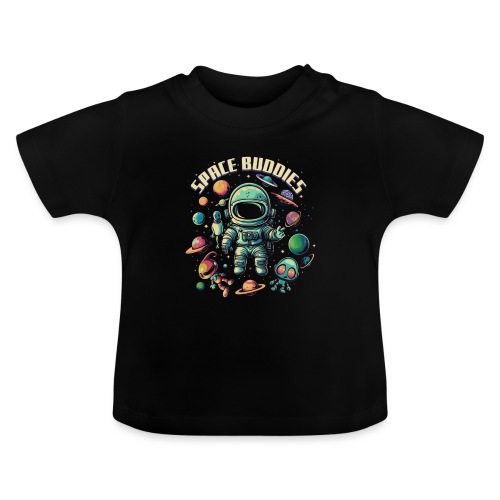 Space Buddies - Planeten, Astronaut und Aliens - Baby Bio-T-Shirt mit Rundhals