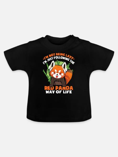 Ich bin nicht faul - Baby Bio-T-Shirt mit Rundhals - Schwarz
