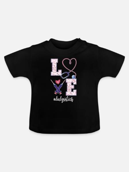 Retro Fährschiff Bekleidung Containerschiff - Baby Bio-T-Shirt mit Rundhals - Schwarz