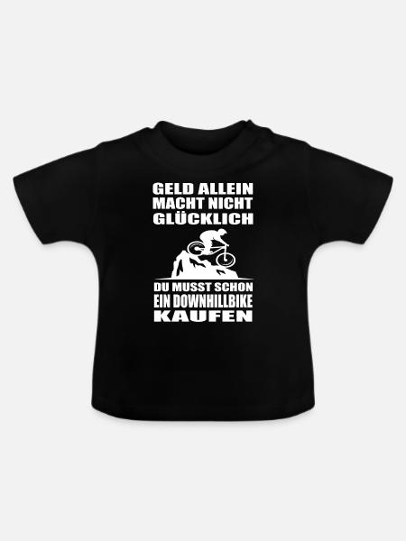 Downhill - Baby Bio-T-Shirt mit Rundhals - Schwarz