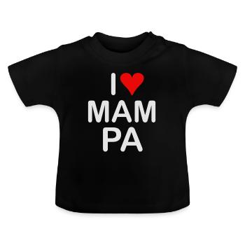 J’adore MAMPA - T-shirt bio col rond Bébé - noir - Devant