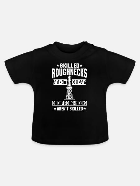 Retro Fährschiff Bekleidung Containerschiff - Baby Bio-T-Shirt mit Rundhals - Schwarz
