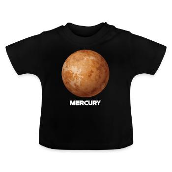 Mercure - T-shirt bio col rond Bébé - noir - Devant