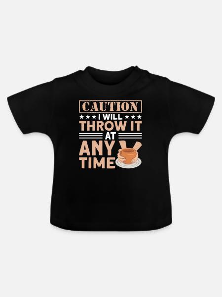 Töpfern Töpfer Töpferei Pottery - Baby Bio-T-Shirt mit Rundhals - Schwarz