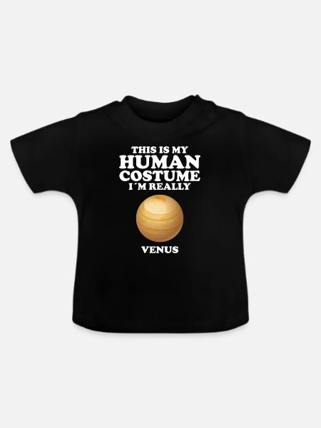 Venus - Baby Bio-T-Shirt mit Rundhals - Schwarz