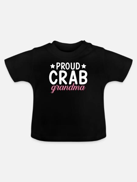 Krabbenliebhaber Geschenke - Baby Bio-T-Shirt mit Rundhals - Schwarz