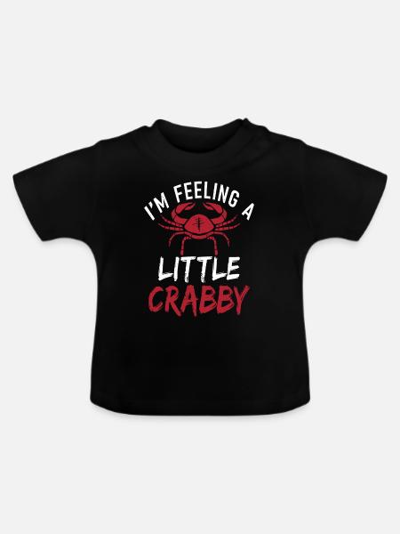 Krabbenliebhaber Geschenke - Baby Bio-T-Shirt mit Rundhals - Schwarz