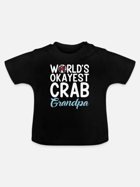 Krabbenliebhaber Geschenke - Baby Bio-T-Shirt mit Rundhals - Schwarz