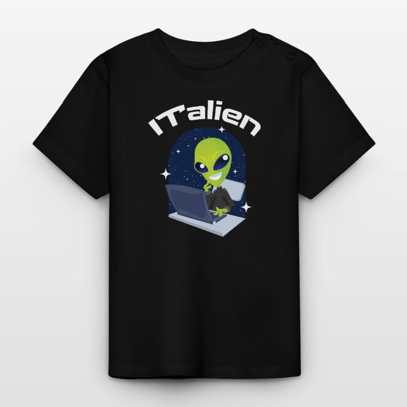 ITalien Alien Informatiker Hacker Coder T-shirt bio col rond Bébé