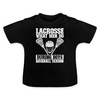 Lacrosse - T-shirt bio col rond Bébé - noir - Devant