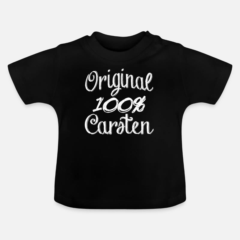 Original 100% Carsten - T-shirt bio col rond Bébé - noir