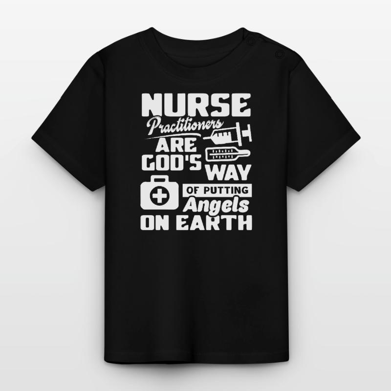Nurse Practitioner Nurse Practitioner Angels Baby Organic T-Shirt with Round Neck