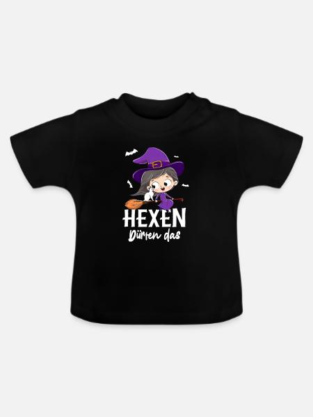 Hexen Dürfen Das - Baby Bio-T-Shirt mit Rundhals - Schwarz