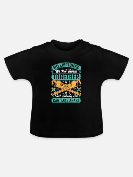 Millwrights Specific Tools - Baby Bio-T-Shirt mit Rundhals - Schwarz