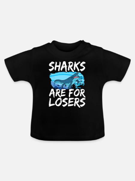 Mosasaurus Dinosaurier - Baby Bio-T-Shirt mit Rundhals - Schwarz