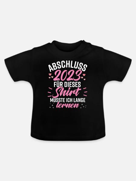 Abschluss 2023 - Baby Bio-T-Shirt mit Rundhals - Schwarz