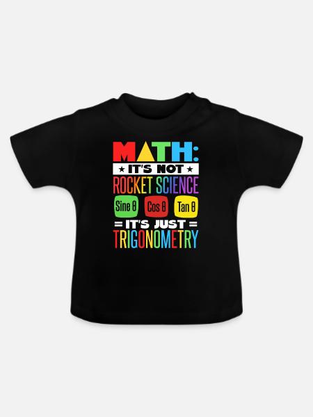 Mathelehrer - Baby Bio-T-Shirt mit Rundhals - Schwarz