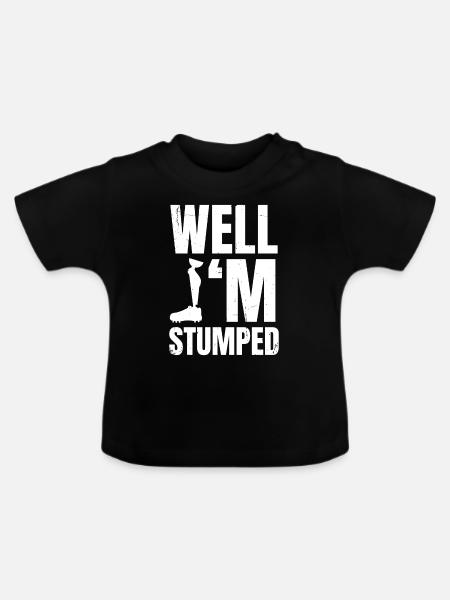 Amputiertes Bein Prothese Geschenk - Baby Bio-T-Shirt mit Rundhals - Schwarz