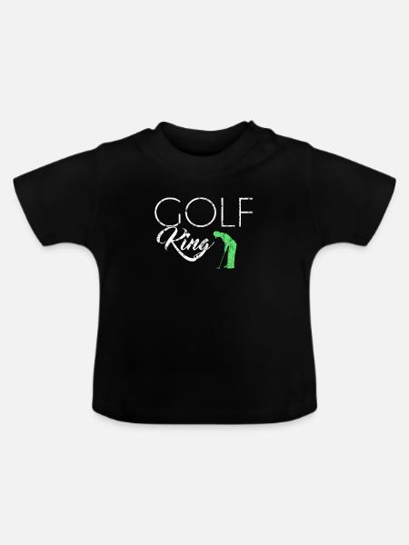Golf King - Baby Bio-T-Shirt mit Rundhals - Schwarz