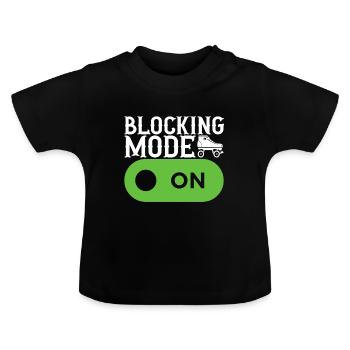 Roller derby - T-shirt bio col rond Bébé - noir - Devant