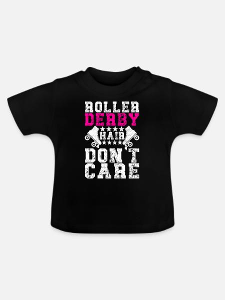 Roller Derby - Baby Bio-T-Shirt mit Rundhals - Schwarz