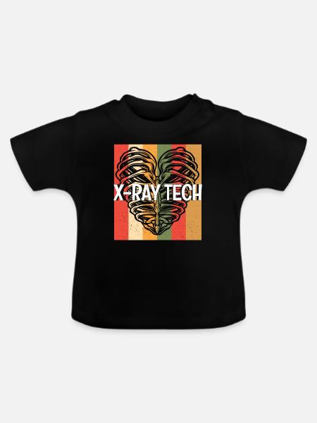 X-Ray Tech - Baby Bio-T-Shirt mit Rundhals - Schwarz