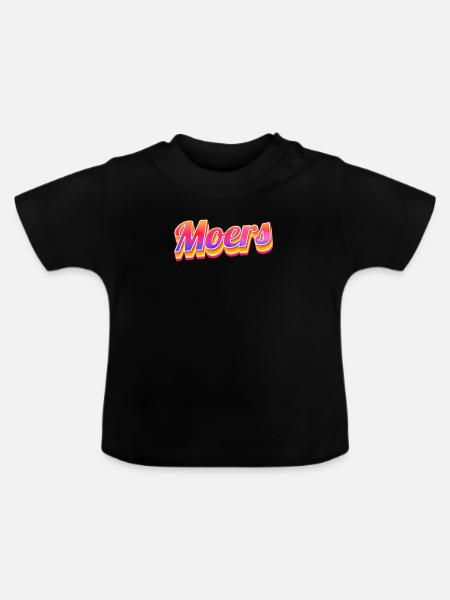 Moerserin Moerser Moers - Baby Bio-T-Shirt mit Rundhals - Schwarz