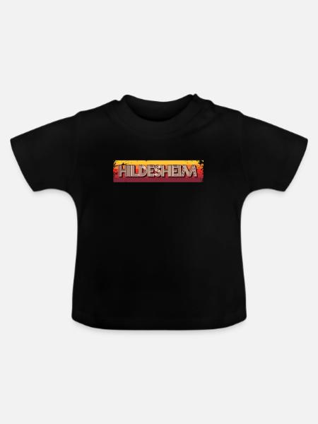 Hildesheimerin Hildesheimer Hildesheim - Baby Bio-T-Shirt mit Rundhals - Schwarz