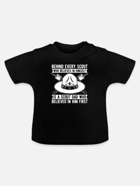 Pfadfinder - Baby Bio-T-Shirt mit Rundhals - Schwarz