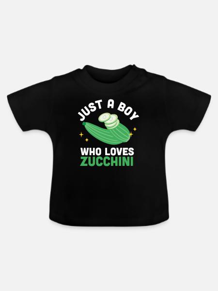 Zucchini - Baby Bio-T-Shirt mit Rundhals - Schwarz