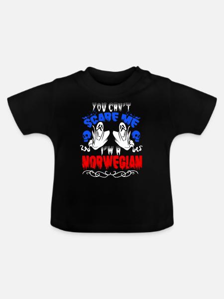 Scare Norwegian - Baby Bio-T-Shirt mit Rundhals - Schwarz