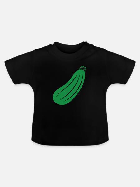 Zucchini - Baby Bio-T-Shirt mit Rundhals - Schwarz