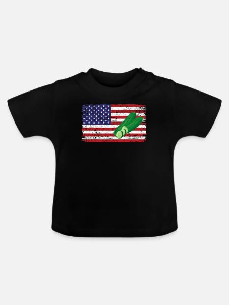 Zucchini - Baby Bio-T-Shirt mit Rundhals - Schwarz