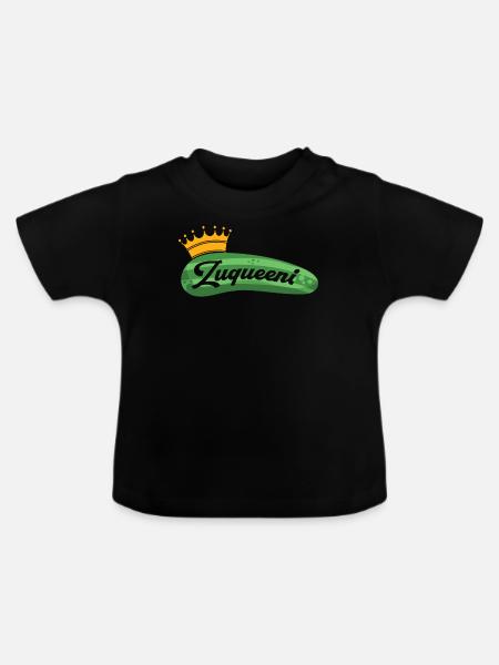 Zucchini - Baby Bio-T-Shirt mit Rundhals - Schwarz