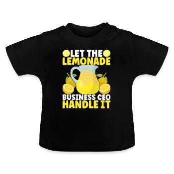 Stand de limonade Lemonade - T-shirt bio col rond Bébé - noir - Devant