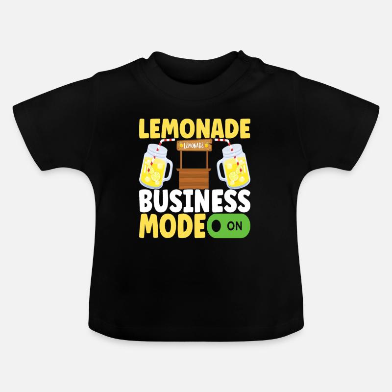 Stand de limonade Lemonade - T-shirt bio col rond Bébé - noir