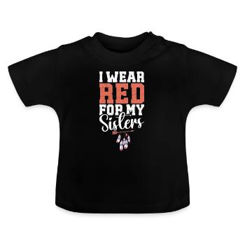 Indische Ureinwohner Geschichte Der Indigenen - Baby Bio-T-Shirt mit Rundhals - Schwarz - Vorne