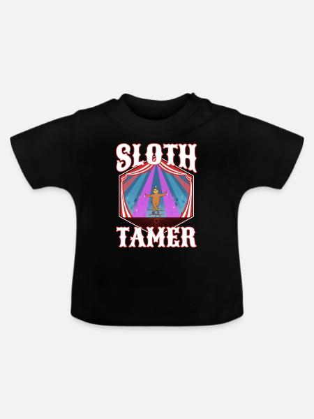 Sloth Tamer - Baby Bio-T-Shirt mit Rundhals - Schwarz