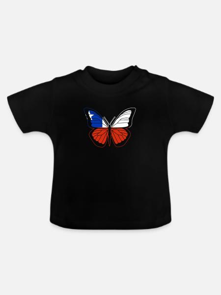 Chile - Baby Bio-T-Shirt mit Rundhals - Schwarz