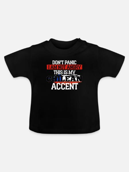 Chile - Baby Bio-T-Shirt mit Rundhals - Schwarz