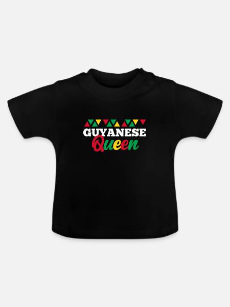 Guyana - Baby Bio-T-Shirt mit Rundhals - Schwarz