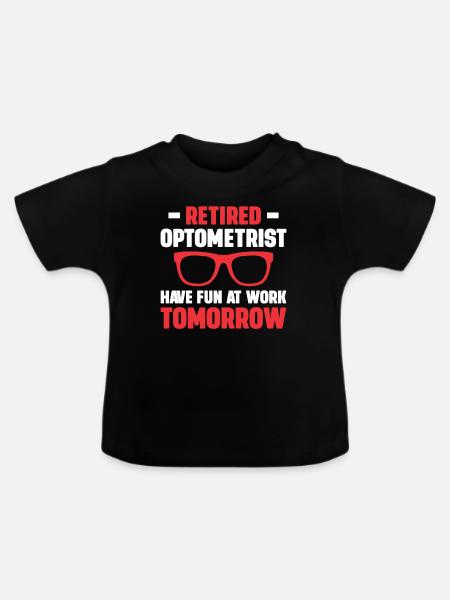 Optiker Geschenk Optometrie - Baby Bio-T-Shirt mit Rundhals - Schwarz