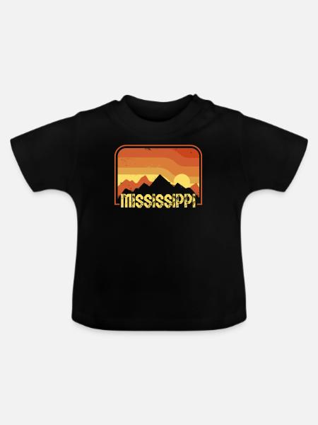 Mississippi - Baby Bio-T-Shirt mit Rundhals - Schwarz