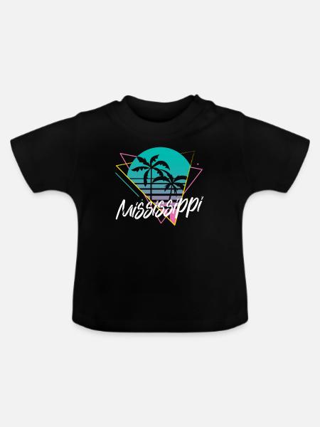 Mississippi - Baby Bio-T-Shirt mit Rundhals - Schwarz