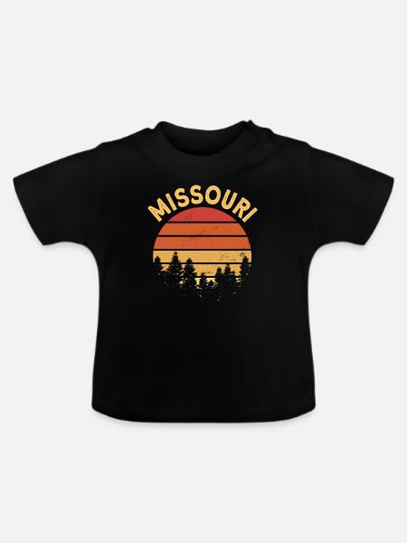 Missouri - Baby Bio-T-Shirt mit Rundhals - Schwarz