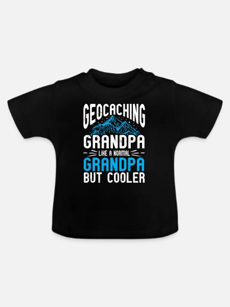 Geocaching Geschenk Geocacher Geocache - Baby Bio-T-Shirt mit Rundhals - Schwarz